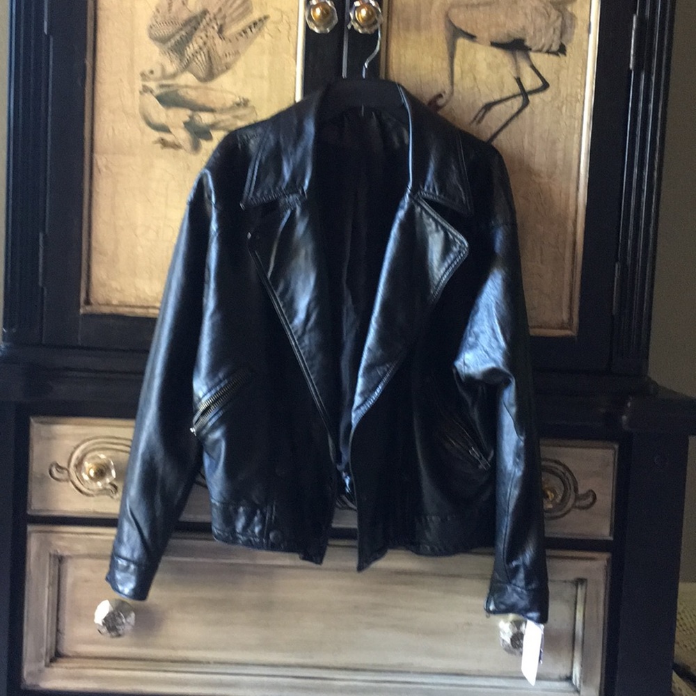 Beautiful Free People “vegan” leather jacket